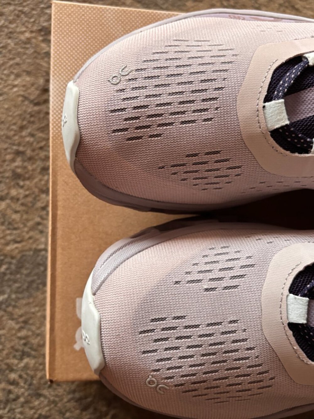 On Running Cloudmonster Pearl Arctic Trainers - Picture 9 of 13